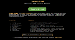 Desktop Screenshot of instant-rsvp.com