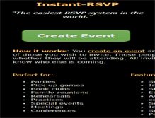 Tablet Screenshot of instant-rsvp.com